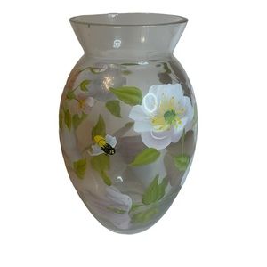 Floral Vase With Bumble Bee